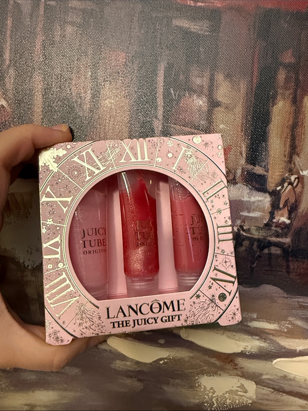 Lancome The Juicy Gift Pink Lip Gloss Trio-10ML *3